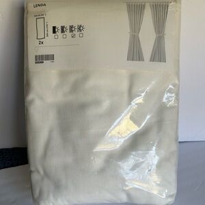 IKEA Lenda curtains white one pair